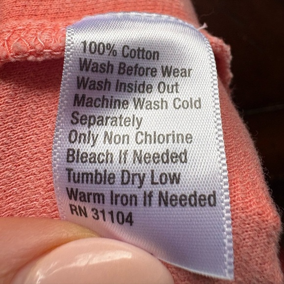 New Direction Studio woman’s salmon, color 100% cotton shorts, sz small preloved - Picture 6 of 6